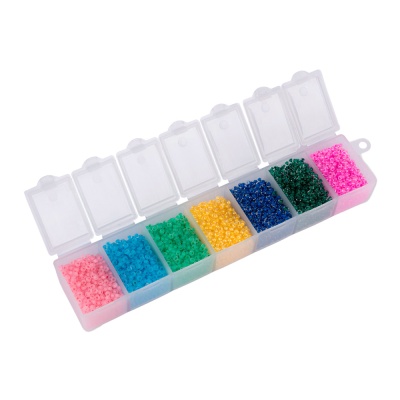 Набор бисера Gamma 2.3 мм 7 цветов GNB 10/0 1