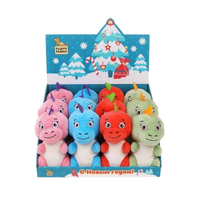Мягкая игрушка Дракоша Новогодний 15 см Angel Collection 682159 03