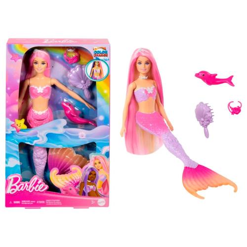 Кукла Barbie Русалка меняющая цвет 29 см Mattel HRP97 фото 4