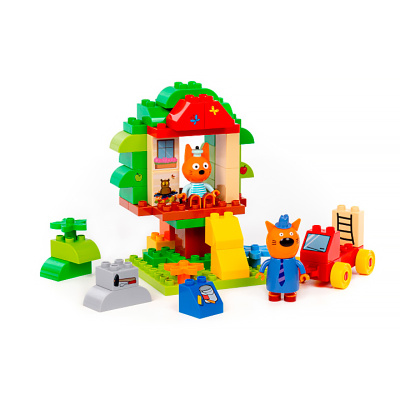 Конструктор Макси Три кота Домик в деревне 52 элемента Полесье 61380 3