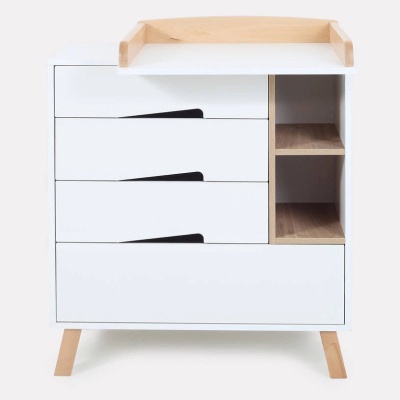 Комод пеленальный с органайзером Rant Lago Pro 800/4 Cloud White