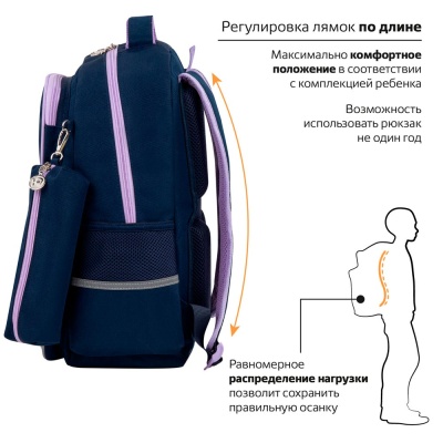 Рюкзак Bored cat Complete с пеналом в комплекте Юнландия 272055 4