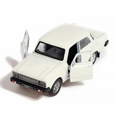 Машина металлическая инерционная АЗЛК Москвич-2140SL 12.5 см Технопарк AZLK2140M-12-WH 4