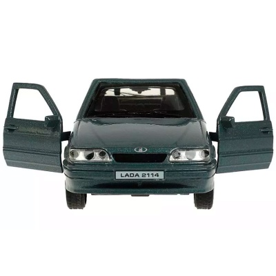 Машина металлическая инерционная Lada 2114 Samara 12 см Технопарк 2114-12-GY 3