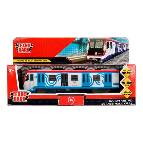 Модель металлическая Вагон метро Технопарк SUBWAYMSC-18SL-GYBU фото 5