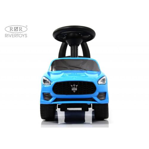 Детский толокар RiverToys L001LL-M синий фото 2