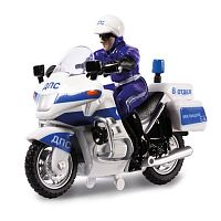 Инерционный мотоцикл ДПС Технопарк CT-1247 с полицейским
