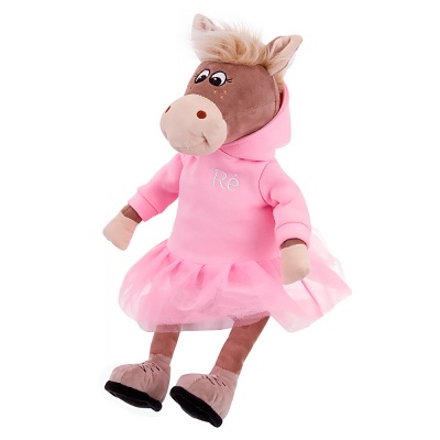 Мягкая игрушка Лошадка в худи юбке Жизель 25 см Relana RLS25004-1-25