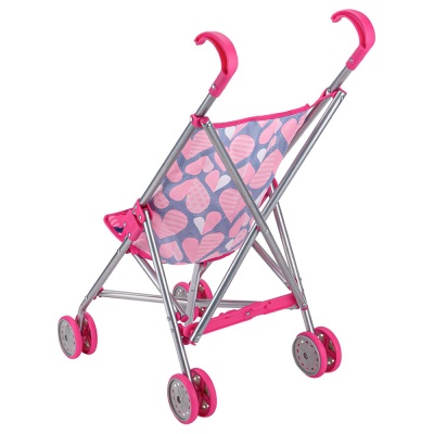 Коляска для кукол складывающаяся Рыжий кот 9302-6F 2