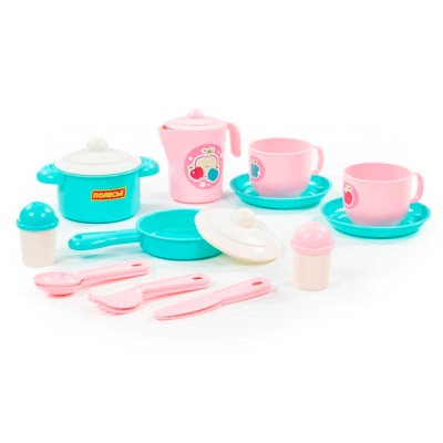 Набор детской посуды Хозяюшка 18 предметов Полесье 80127 5