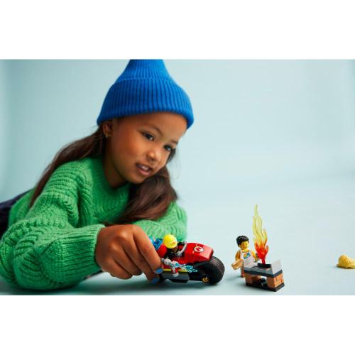 Конструктор Lego City 60410 Пожарно-спасательный мотоцикл фото 4