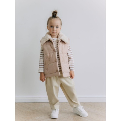 Стёганый жилет Mimilav пудровый 04