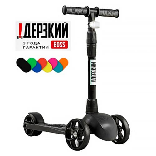 Самокат четырехколесный Boss Original Slider Bo-Ori-019 черный фото 2