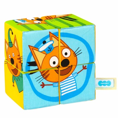 Мягкие кубики Три Кота Собери картинку Мякиши 768