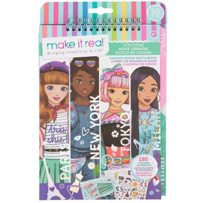 Альбом для дизайна одежды с наклейками Городской стиль Make it Real 3207