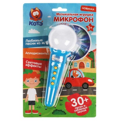 Музыкальная игрушка Микрофон Коте ТВ Умка HT569-R1