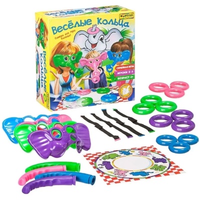 Настольная семейная игра Веселые кольца Фортуна Ф77176