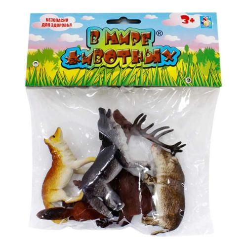 Набор игровых фигурок В мире животных Дикие животные России 1Toy Т53848 фото 3