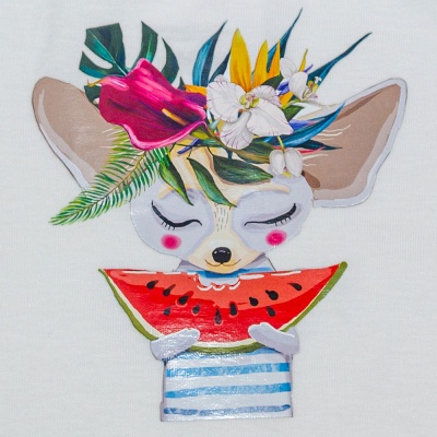 Футболка Арбуз Чуди Кидс 292225-18 молочный 03