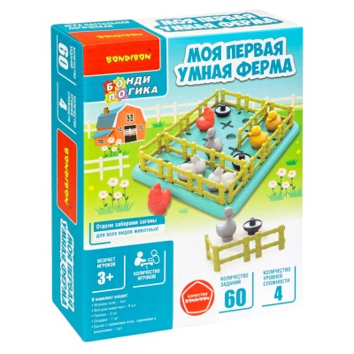 Настольная игра Моя первая умная ферма Bondibon BB5679