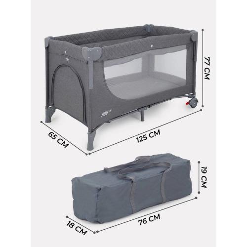 Манеж детский MOWBaby Play Plus RP102 grey фото 3