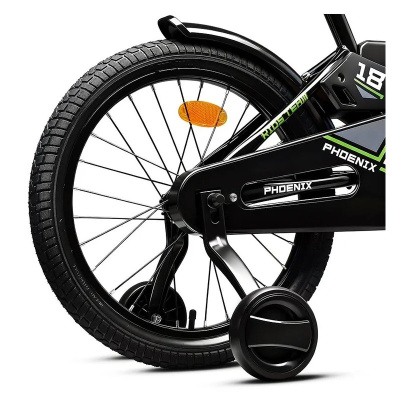 Велосипед двухколёсный 18 Rocket Phoenix 18.PHOENIX.BK/GN.26 чёрно-зелёный 04