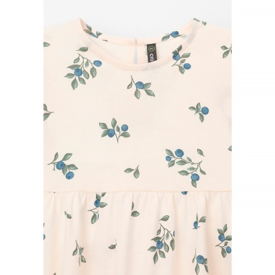 Платье для девочки Crockid КР 5925 айвори голубика к561 3 Платье для девочки Crockid КР 5925 айвори голубика к561 3