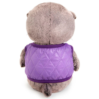 Мягкая игрушка Кот Басик Baby в дутом жилете с сердечком Budi Basa BB-123 3