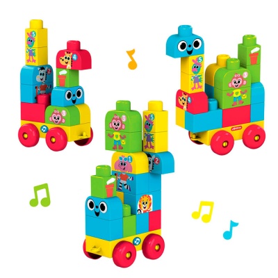 Музыкальный развивающий конструктор Едем в зоопарк Азбукварик 2878