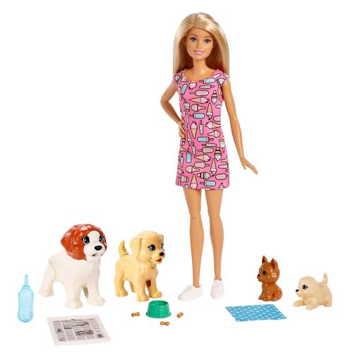 Кукла Барби и щенки Barbie Mattel FXH08