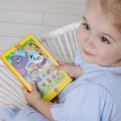 Развивающая игрушка Мой первый планшетик Зверята в зоопарке Азбукварик 3316 02