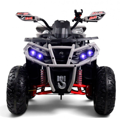 Детский электроквадроцикл RiverToys Z111ZZ серый 2