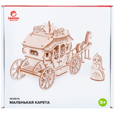 Конструктор из дерева Маленькая карета 79 деталей Lemmo 0104 3