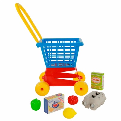 Тележка для покупок с продуктами Supermarket Полесье 67890 1