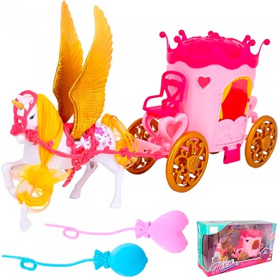 Игровой набор Единорог с каретой Qkid BYL33042-4 2