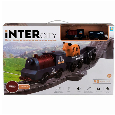 Игровой набор InterCity железная дорога Фермер 1toy Т24156 5