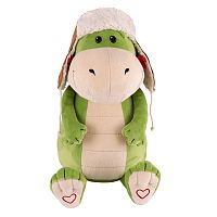 Мягкая игрушка Дракон Гарольд в ушанке, 25 см MaxiToys MT-MRT012312-2-25