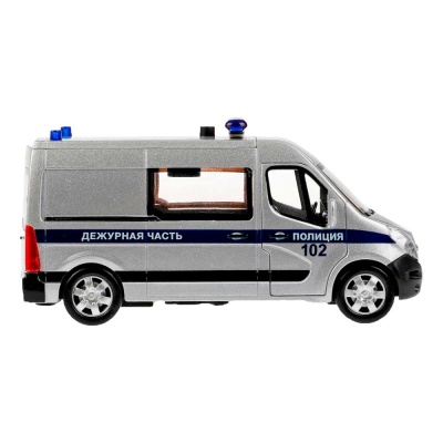 Машинка металлическая Renault Master Полиция Технопарк MASTER-14SLPOL-SR 3