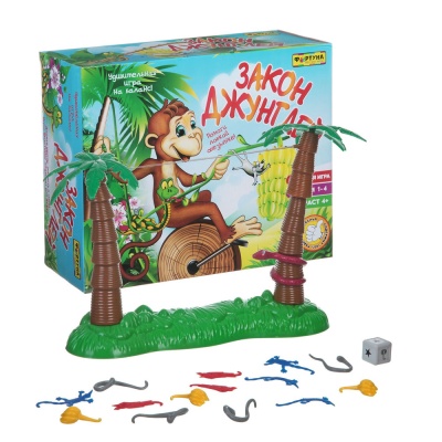 Настольная семейная игра Закон Джунглей Фортуна Ф72417