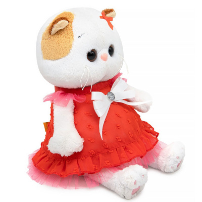 Мягкая игрушка Кошечка Ли-Ли Baby в платье с белым бантом Budi Basa LB-148 2