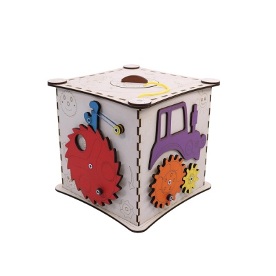 Куб бизибoрд без электрики MyLandToys Зимняя рыбалка Куб-2