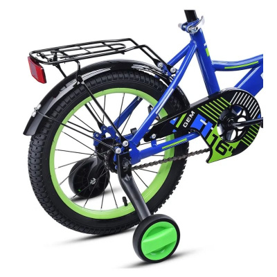 Велосипед двухколёсный 16 Rocket Gem 16.GEM.BL/GN.25 сине-зелёный 04