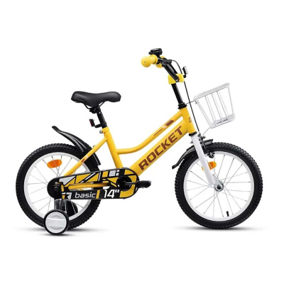 Велосипед двухколёсный 14 Rocket Basic 14.BASIC.Y.25 жёлтый 02
