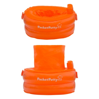 Надувной дорожный горшок PocketPotty со сменными пакетами Roxy Kids PP-3102R 2