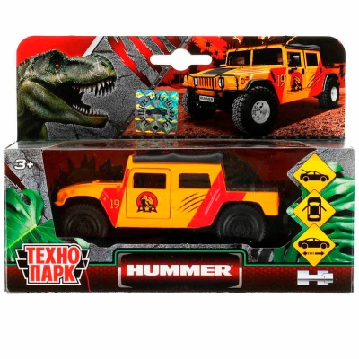 Машина металлическая инерционная Хаммер 12 см Технопарк SB-18-09-H1-DINO(WB) 4