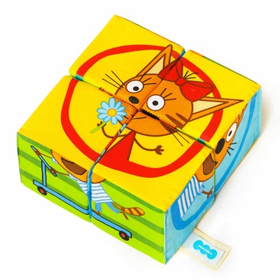 Мягкие кубики Три Кота Собери картинку Мякиши 768