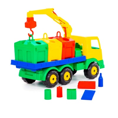 Игрушечная машинка Престиж Автомобиль-контейнеровоз Полесье 44181 3