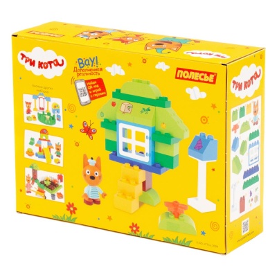 Конструктор Макси Три кота Коржик и домик на дереве 26 элементов Полесье 77216