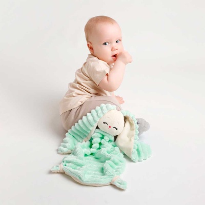 Игрушка комфортер Зайка Банни Нежная мята Мякиши 772 04