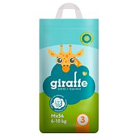 Трусики подгузники Giraffe M 6-10 кг 54 штуки Lovular 429709